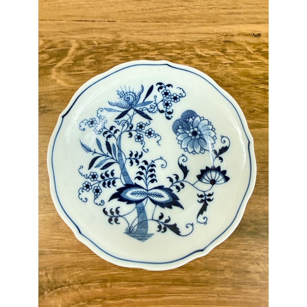 Blue Danube Cobalt Onion Pattern Berry Bowl 5 1/4" Banner Stamp Pre-1976 EUC - Picture 5 of 6